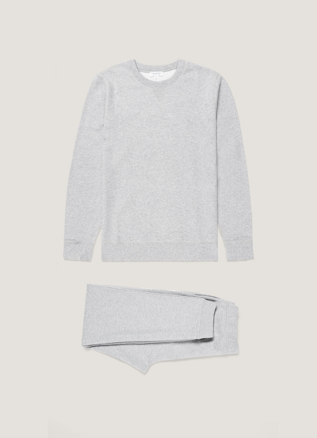 Men's Loopback Tracksuit in Grey Melange