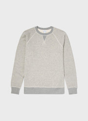 Men's Japanese Loopwheel Sweatshirt in Mid Grey Melange