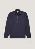 Men's Half Zip Loopback Sweatshirt in Navy