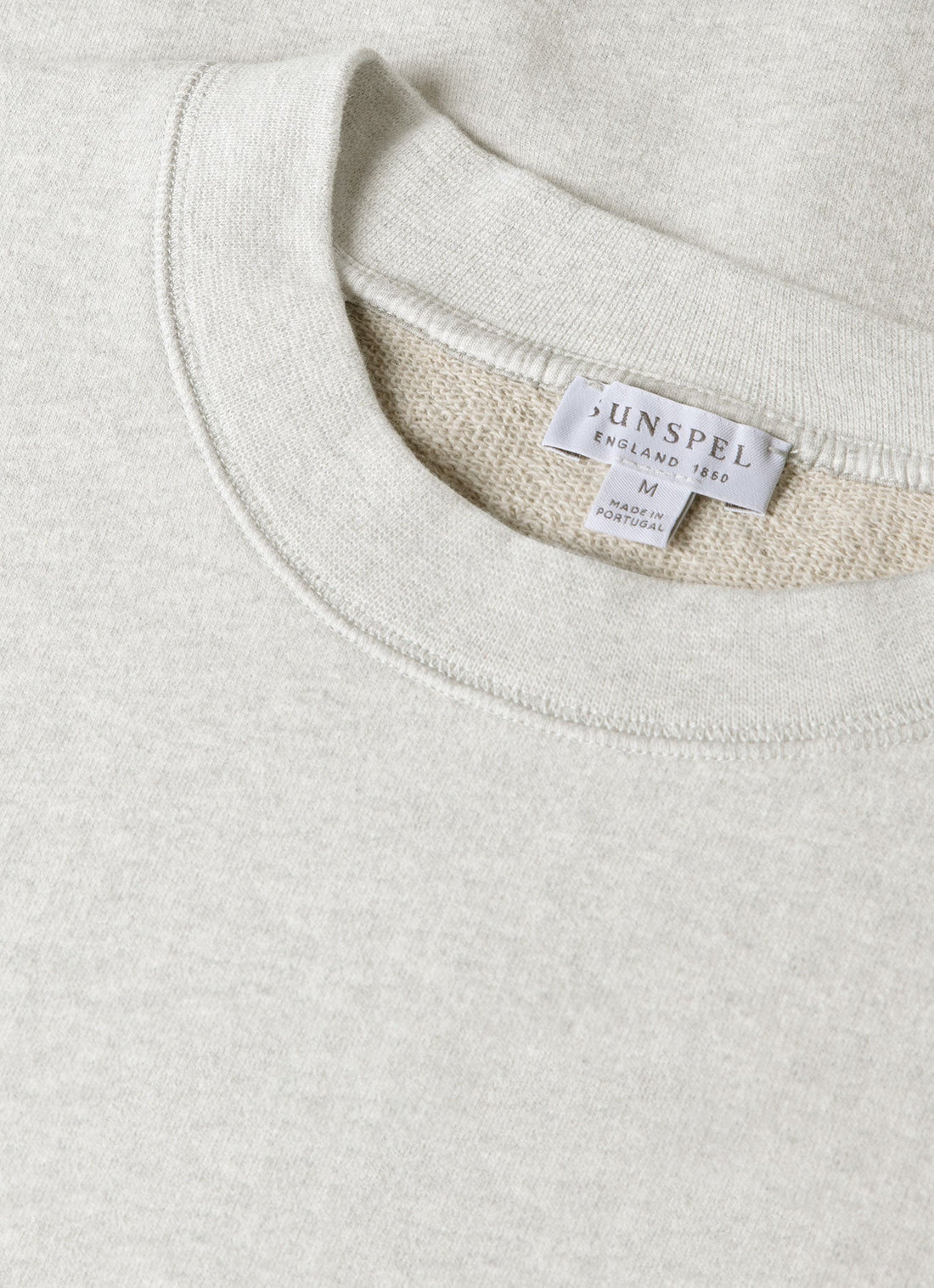 Men's Oversized Loopback Sweatshirt in Light Grey Melange