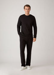 Men's Supima Loopback Sweatshirt in Black