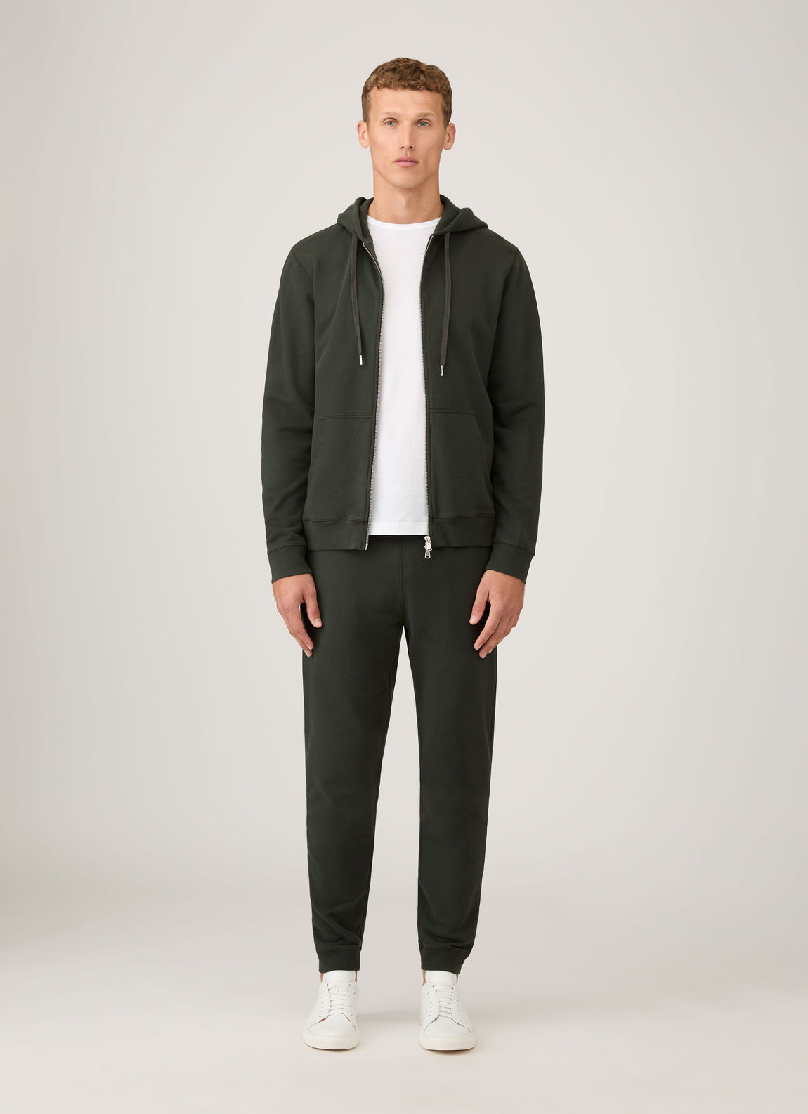 Men's Loopback Sweatpants in Dark Green