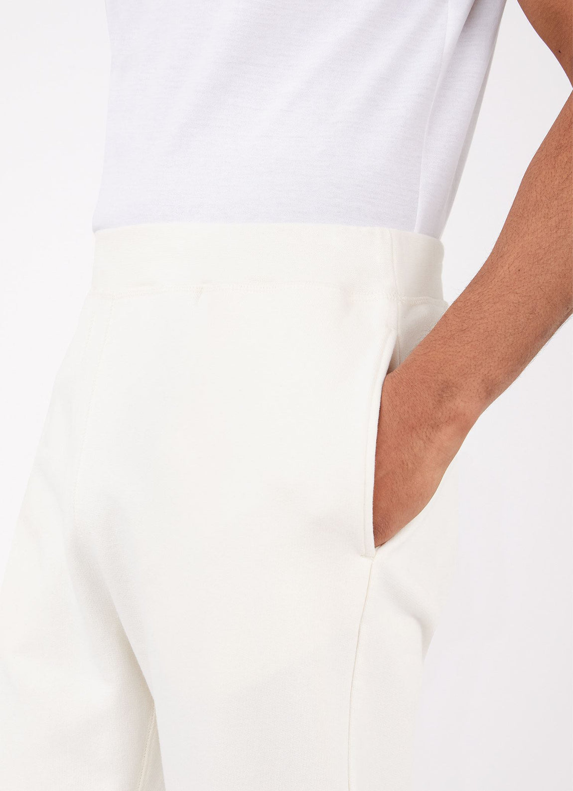 Men's Loopback Sweatpants in Archive White