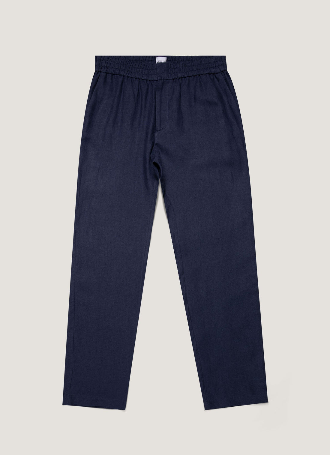 Men's Linen Drawstring Trouser in Light Navy