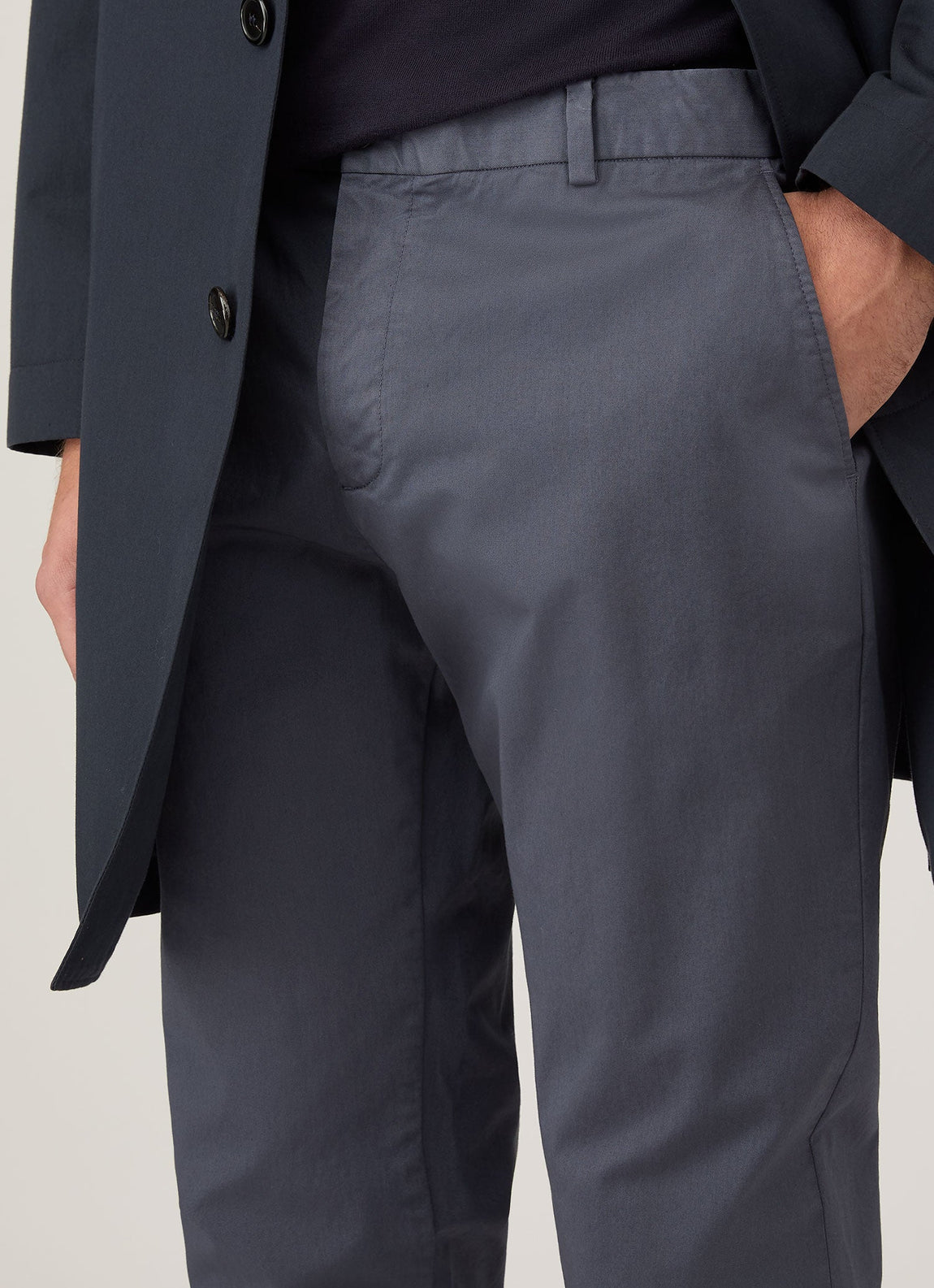 Men's Slim Fit Chino in Slate Blue