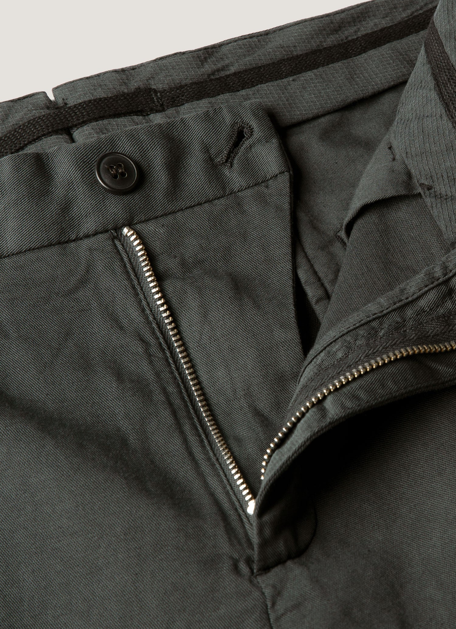 Men's Cotton Linen Trouser in Charcoal