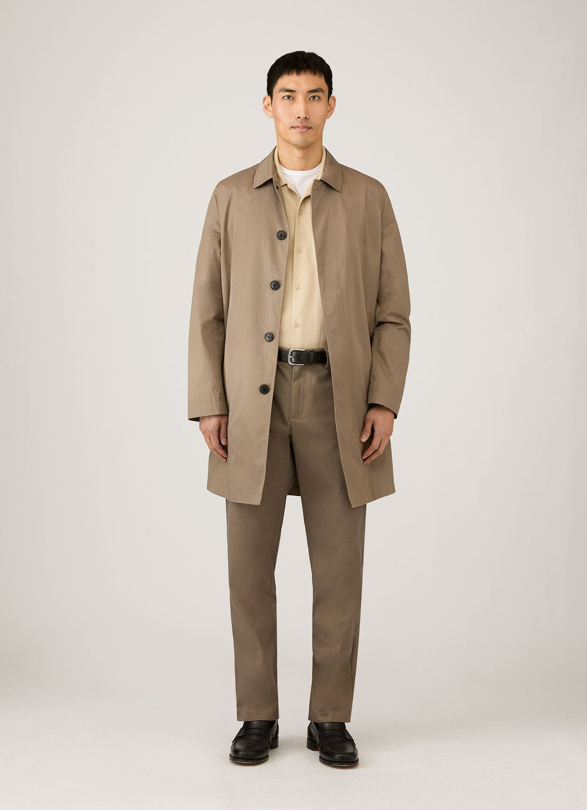 Men's Cotton Drill Trouser in Dark Stone