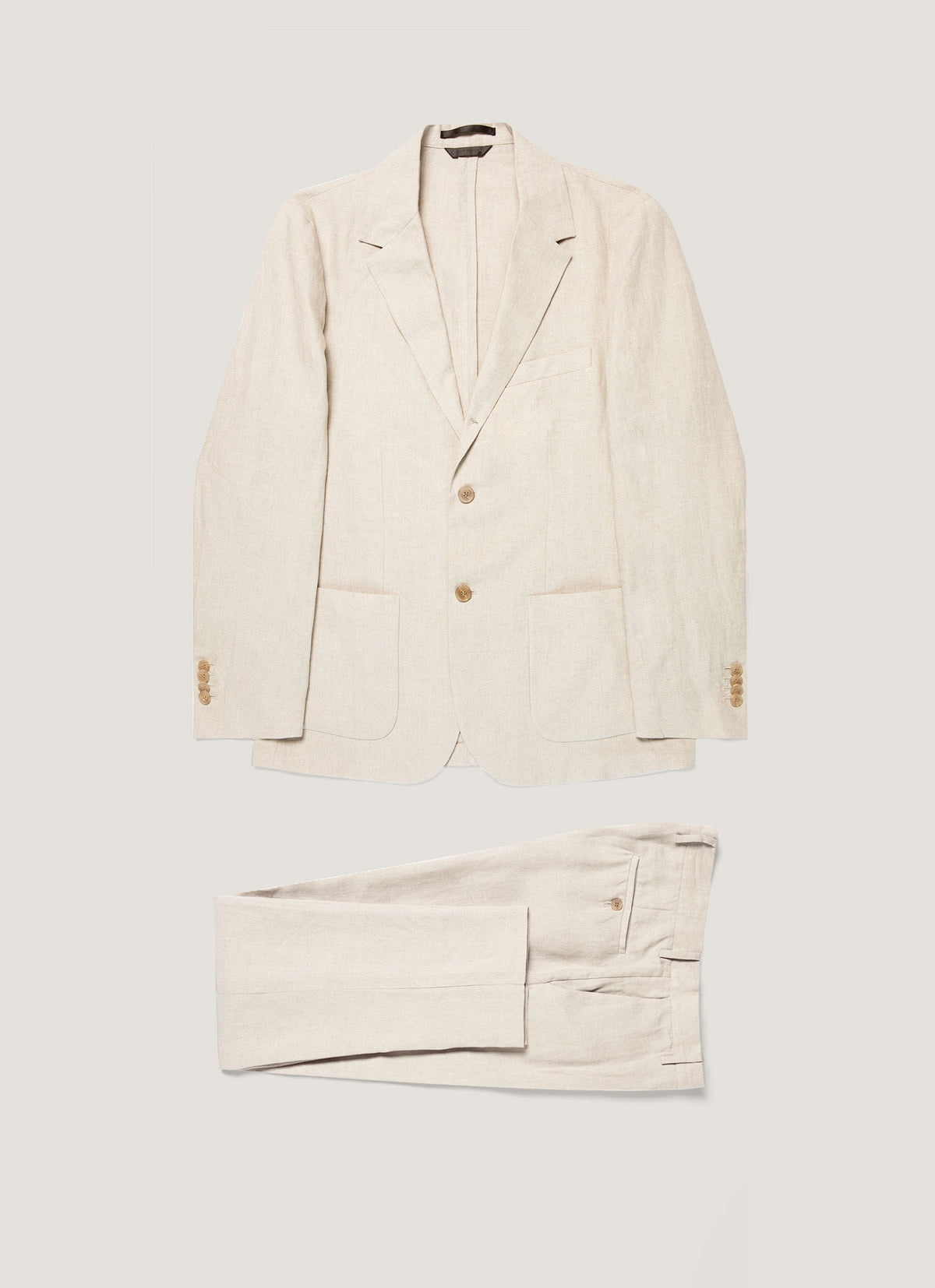 Men's Linen Two-Piece Suit in Sand