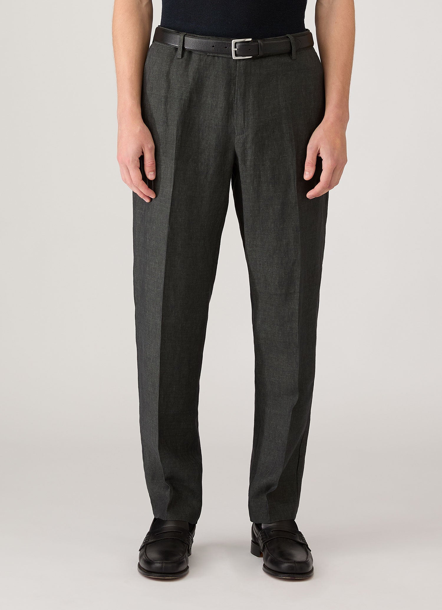 Men's Linen Trouser in Forest