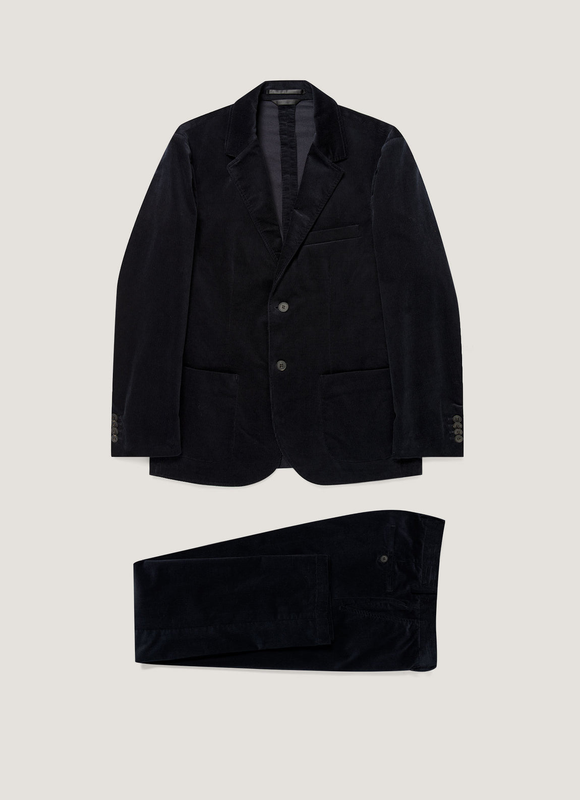 Men's Corduroy Two-Piece Suit in Navy