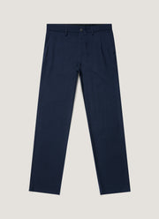 Men's Wool Twill Trouser in Navy