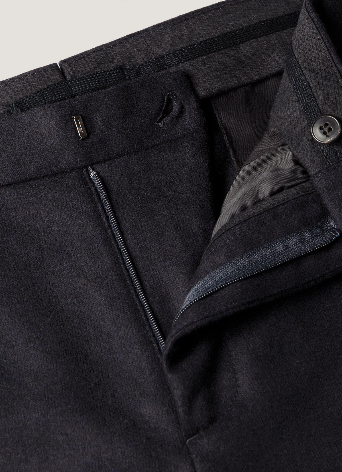 Men's Boiled Wool Trouser in Navy