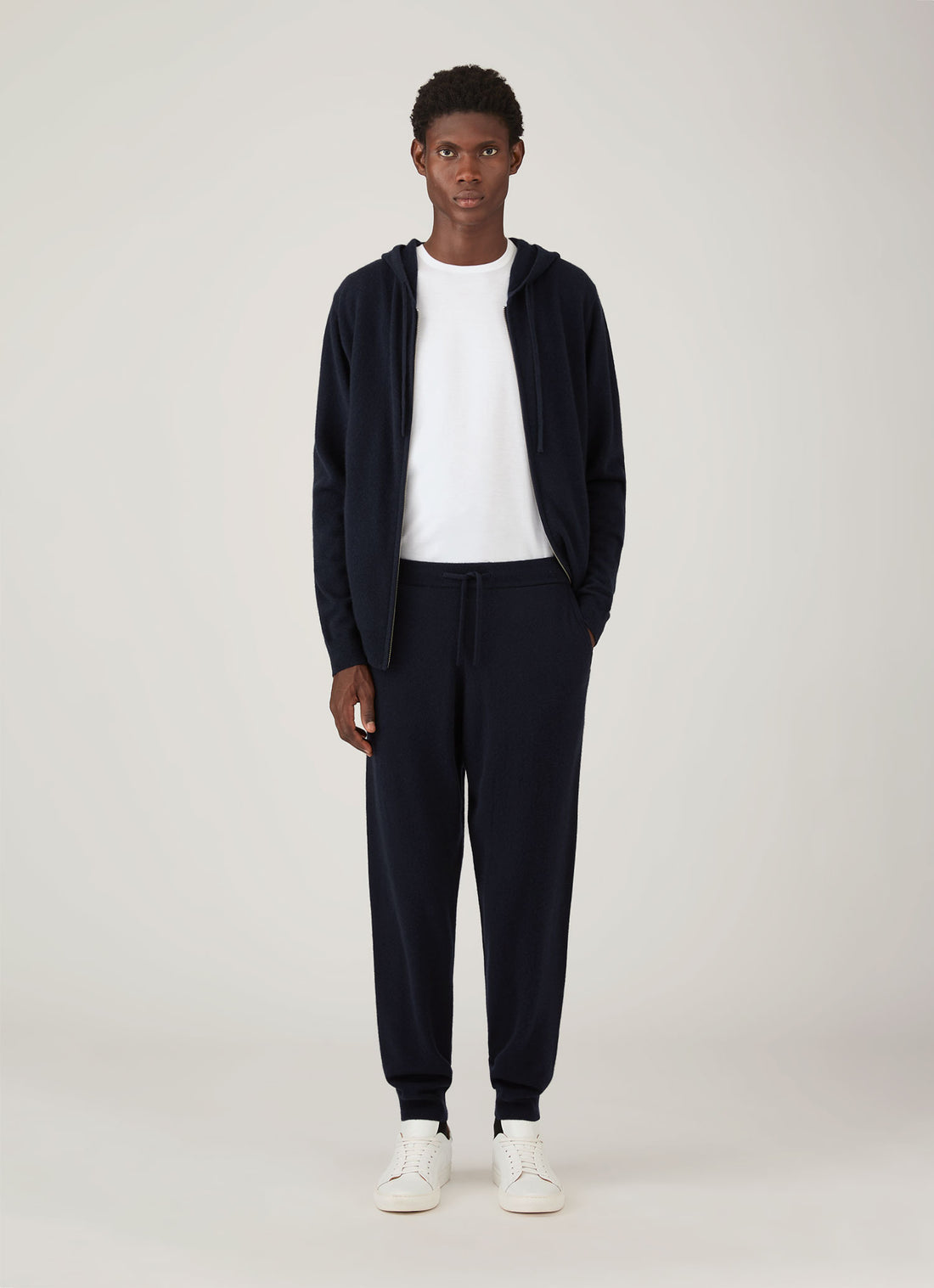 Men's Cashmere Lounge Pant in Navy