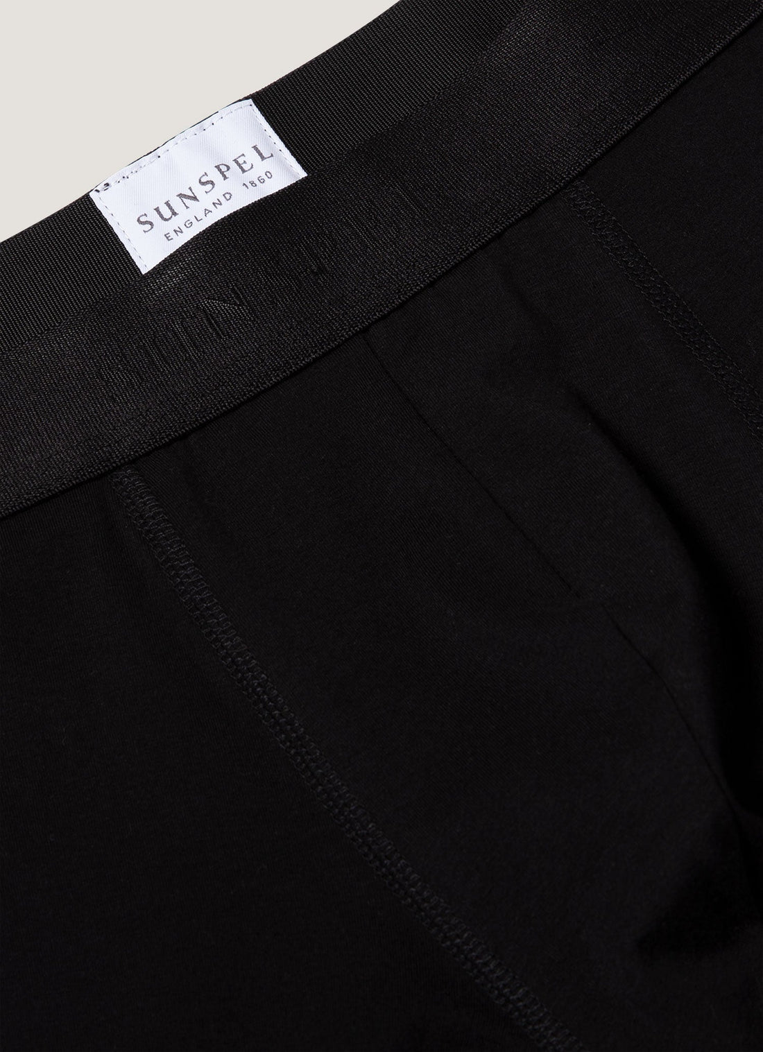 Men's Stretch Cotton Trunks in Black