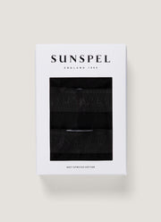 Men's Stretch Cotton Trunks 3-Pack in Black