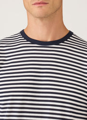 Men's Classic T-shirt in Navy/White English Stripe