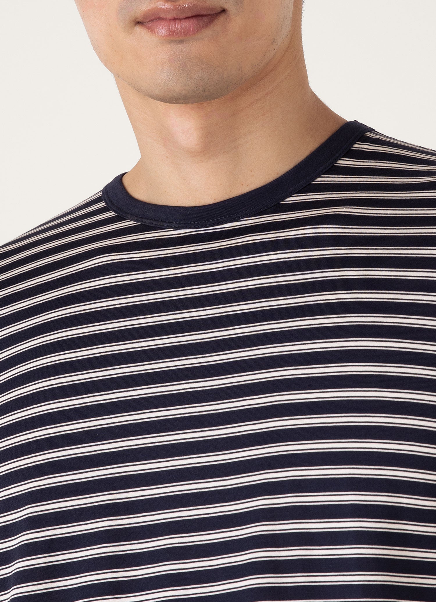 Men's Classic T-shirt in Navy/Undyed