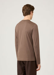 Men's Long Sleeve Classic T-shirt in Bark