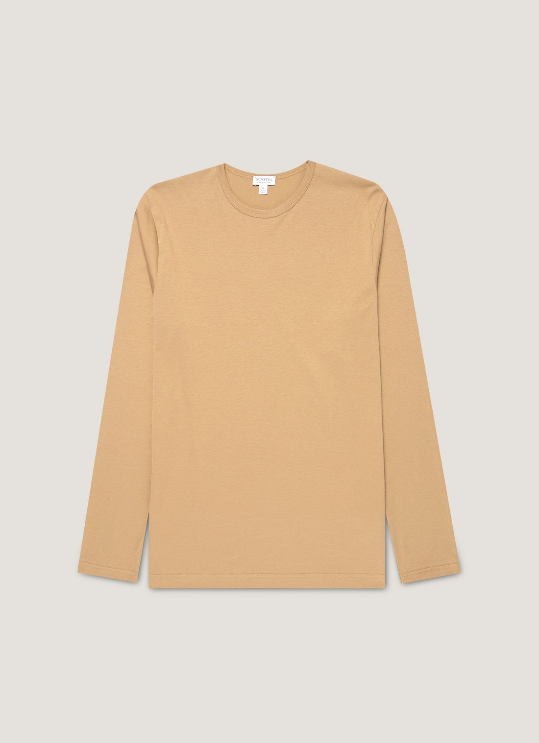 Men's Long Sleeve Classic T-shirt in Tan
