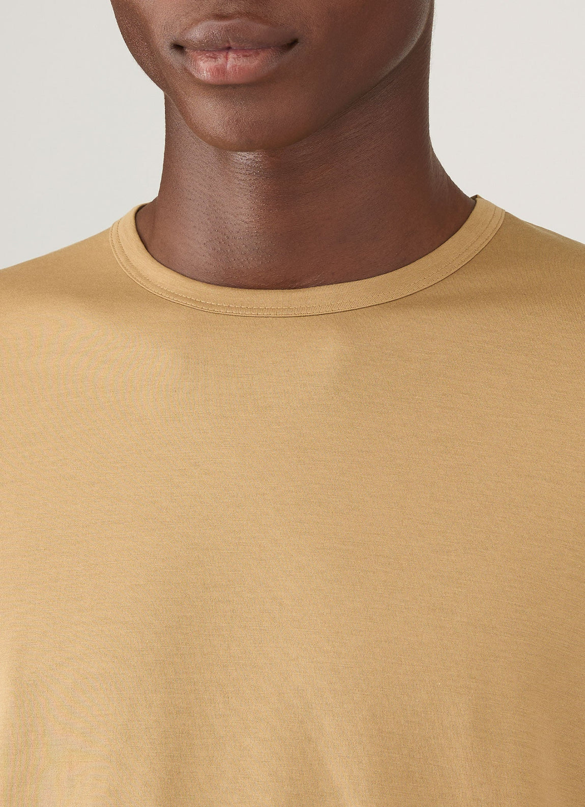 Men's Long Sleeve Classic T-shirt in Tan