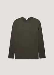 Men's Long Sleeve Classic T-shirt in Dark Green