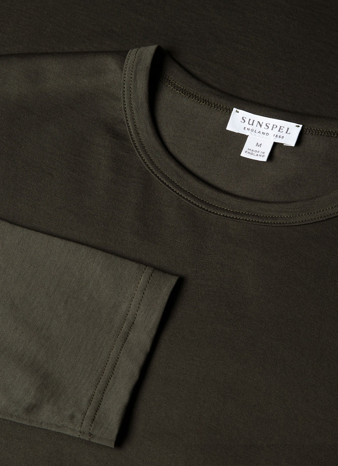 Men's Long Sleeve Classic T-shirt in Dark Green