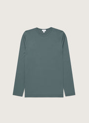 Men's Long Sleeve Classic T-shirt in Dark Petrol