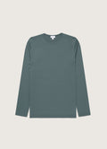 Men's Long Sleeve Classic T-shirt in Dark Petrol