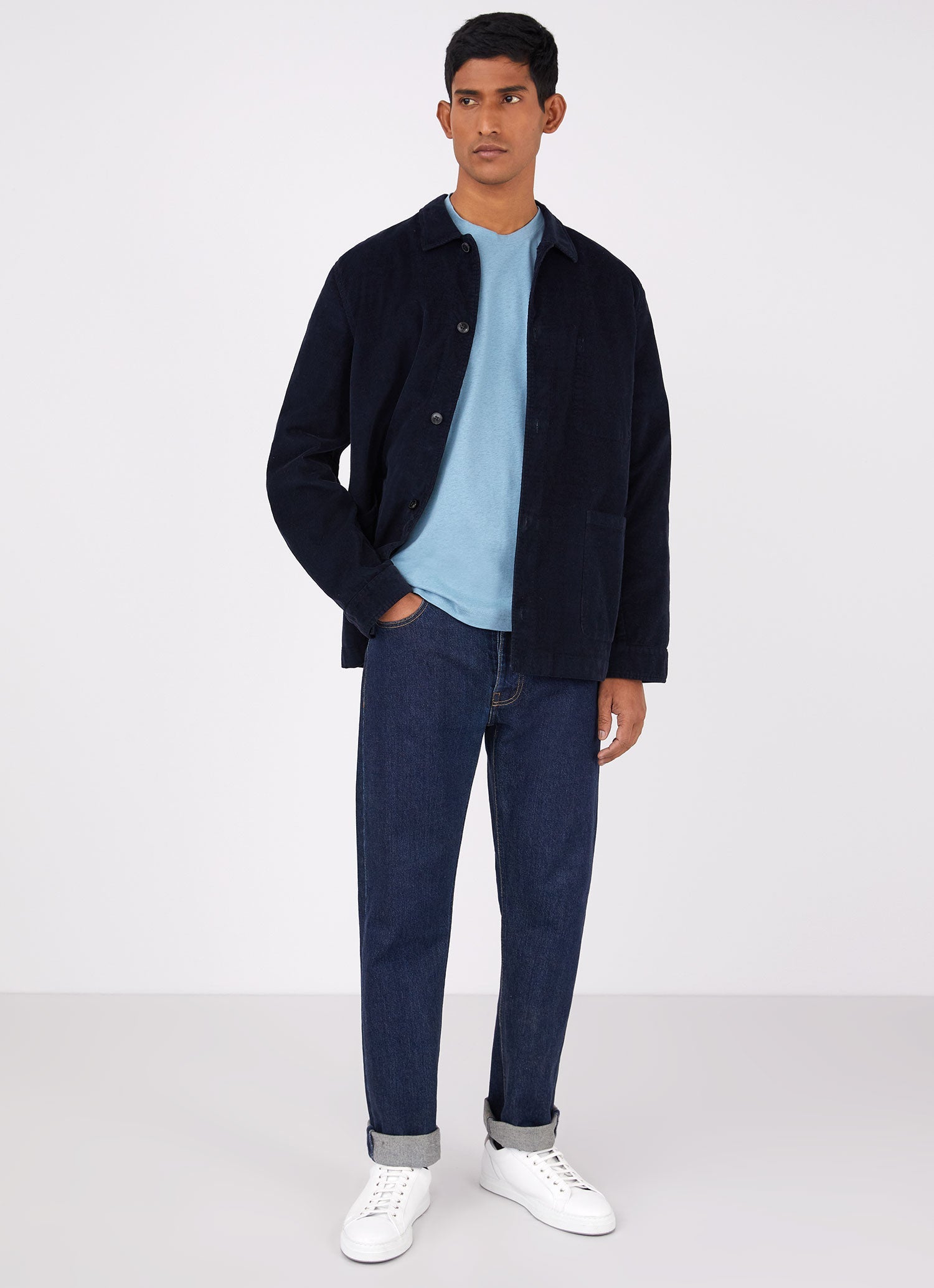 Men's Riviera T-shirt in Storm Blue Melange