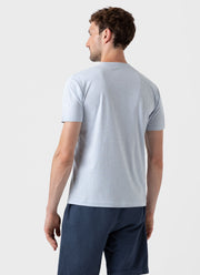 Men's Riviera T-shirt in Pastel Blue Melange