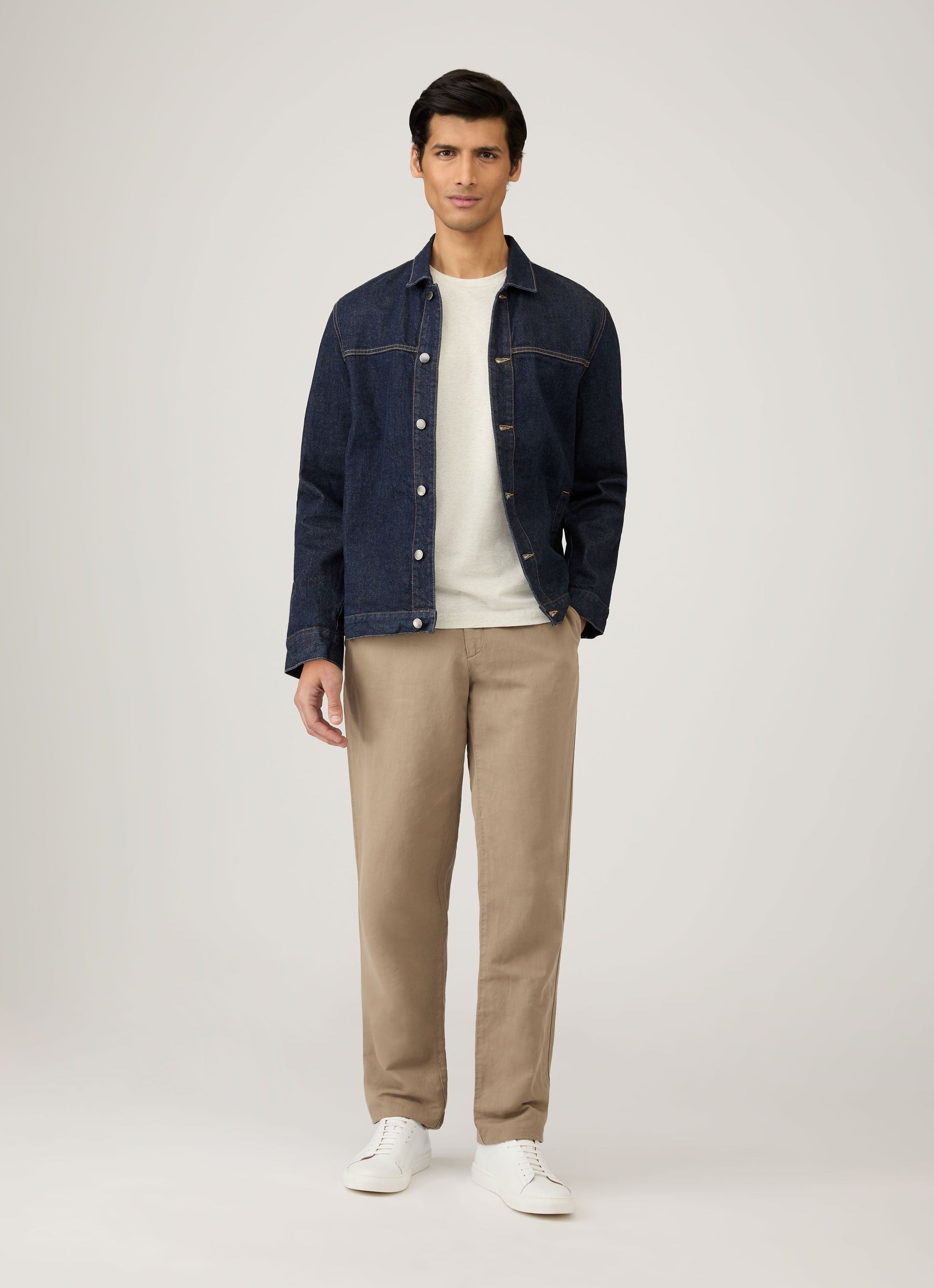 Men's Riviera T-shirt in Archive White Melange