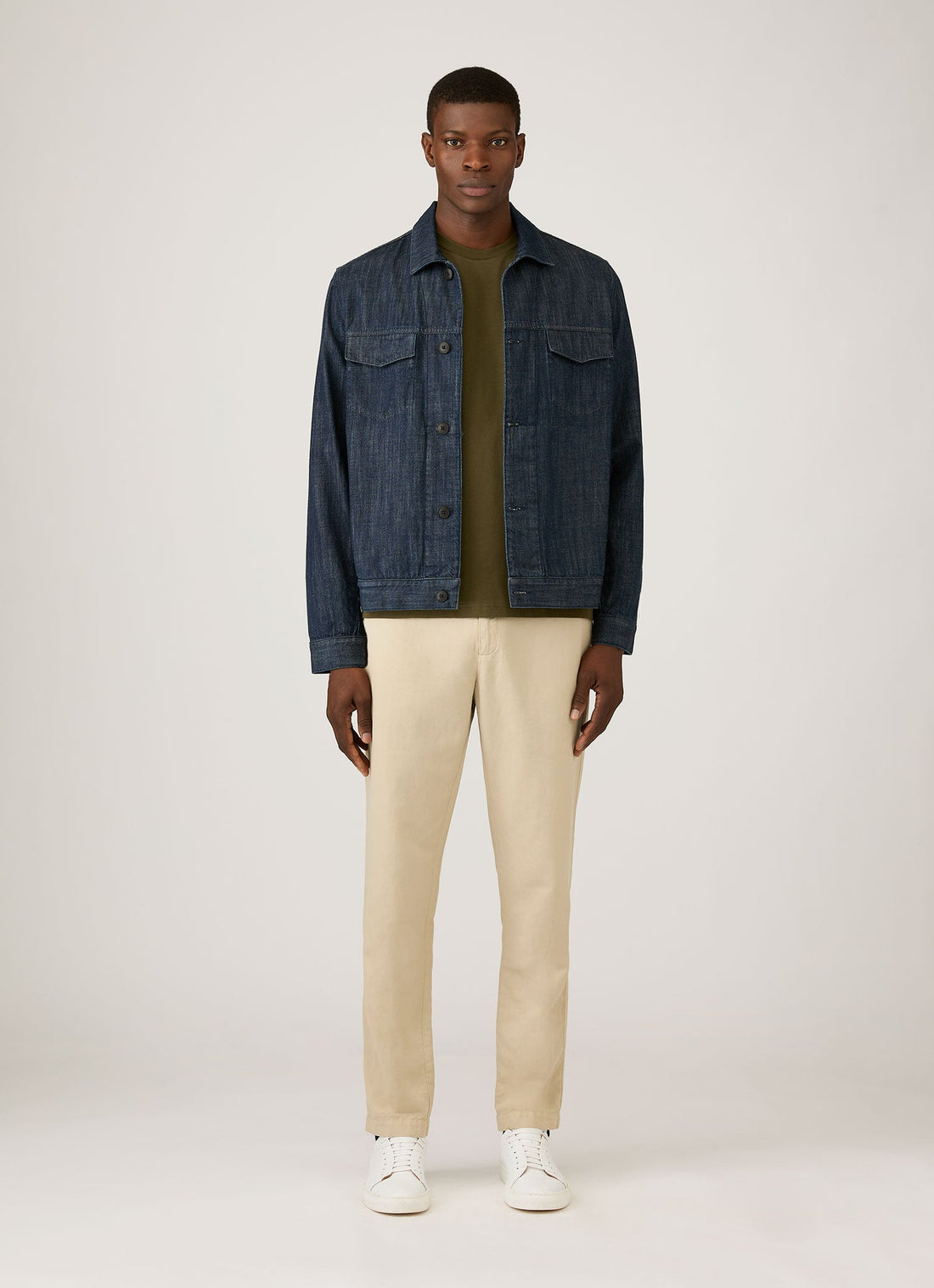 Men's Riviera Midweight T-shirt in Deep Olive