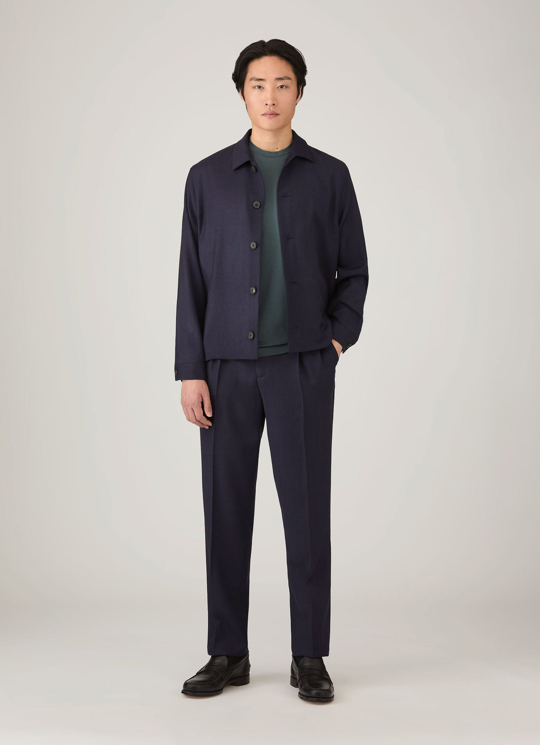 Men's Riviera Midweight T-shirt in Dark Petrol