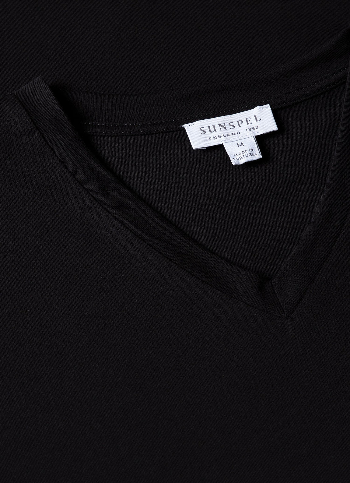 Men's Riviera V Neck T-shirt in Black