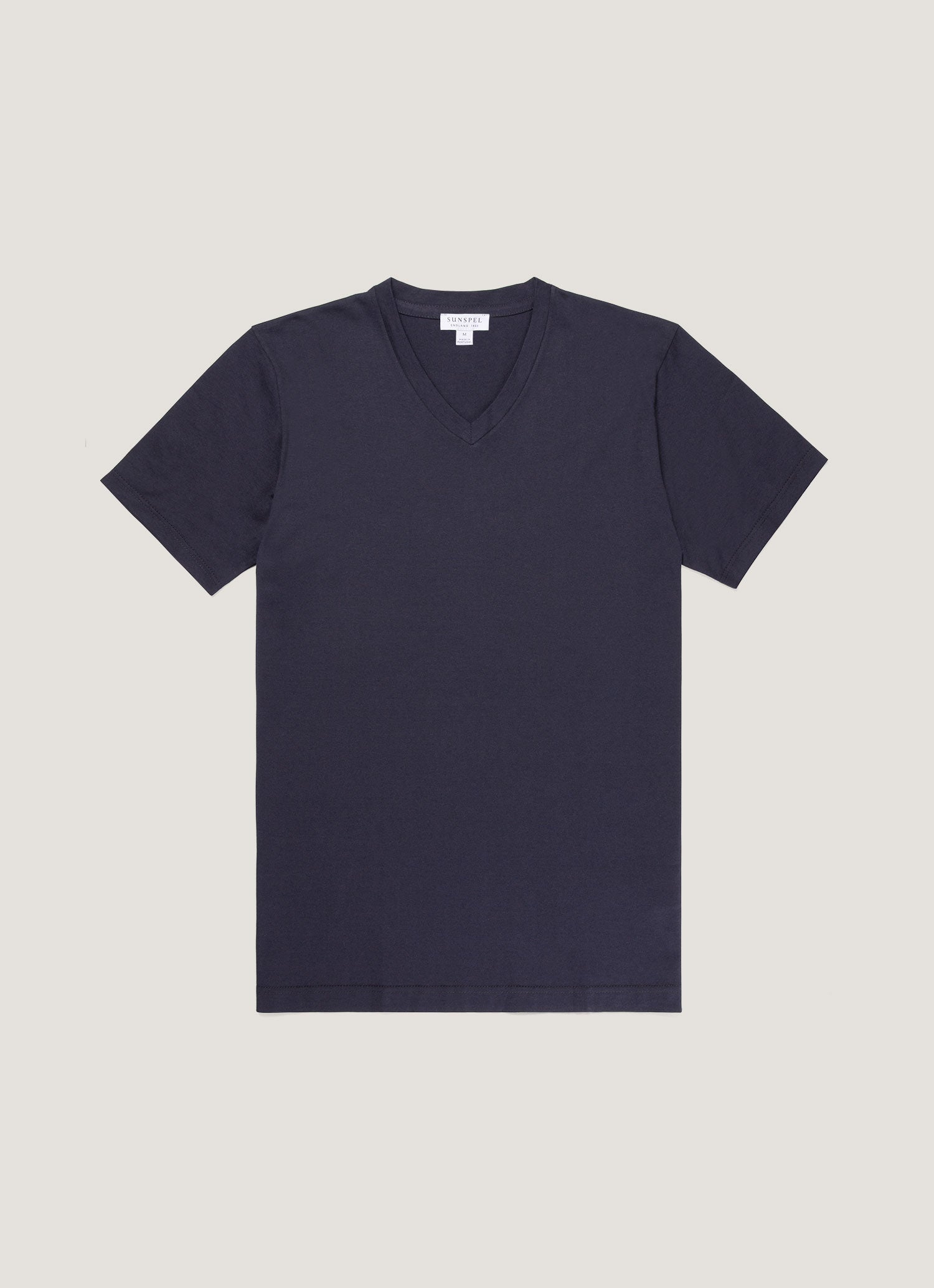 Men's Riviera V Neck T-shirt in Navy