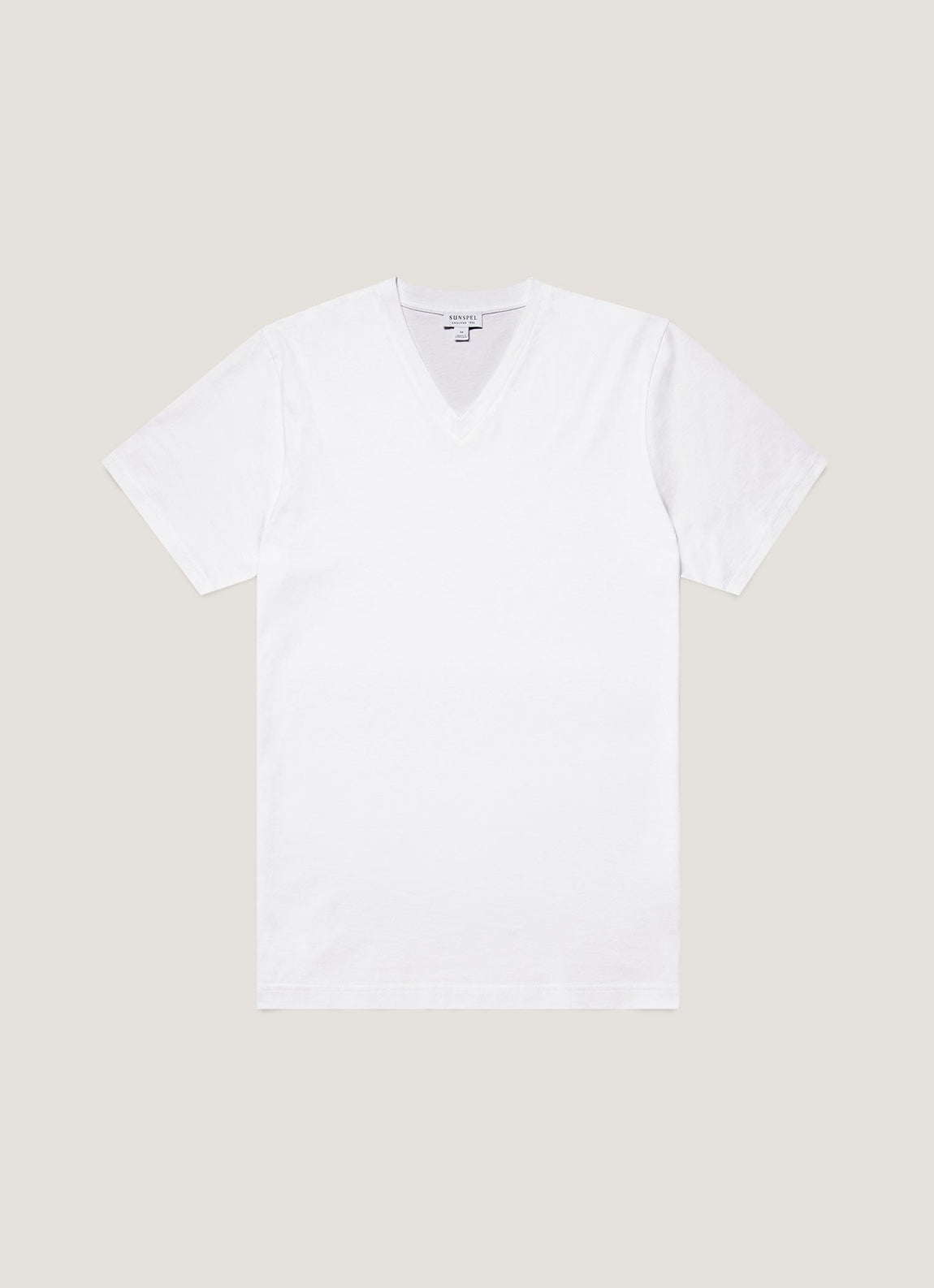 Men's Riviera V Neck T-shirt in White