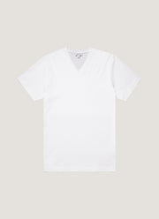 Men's Riviera V Neck T-shirt in White