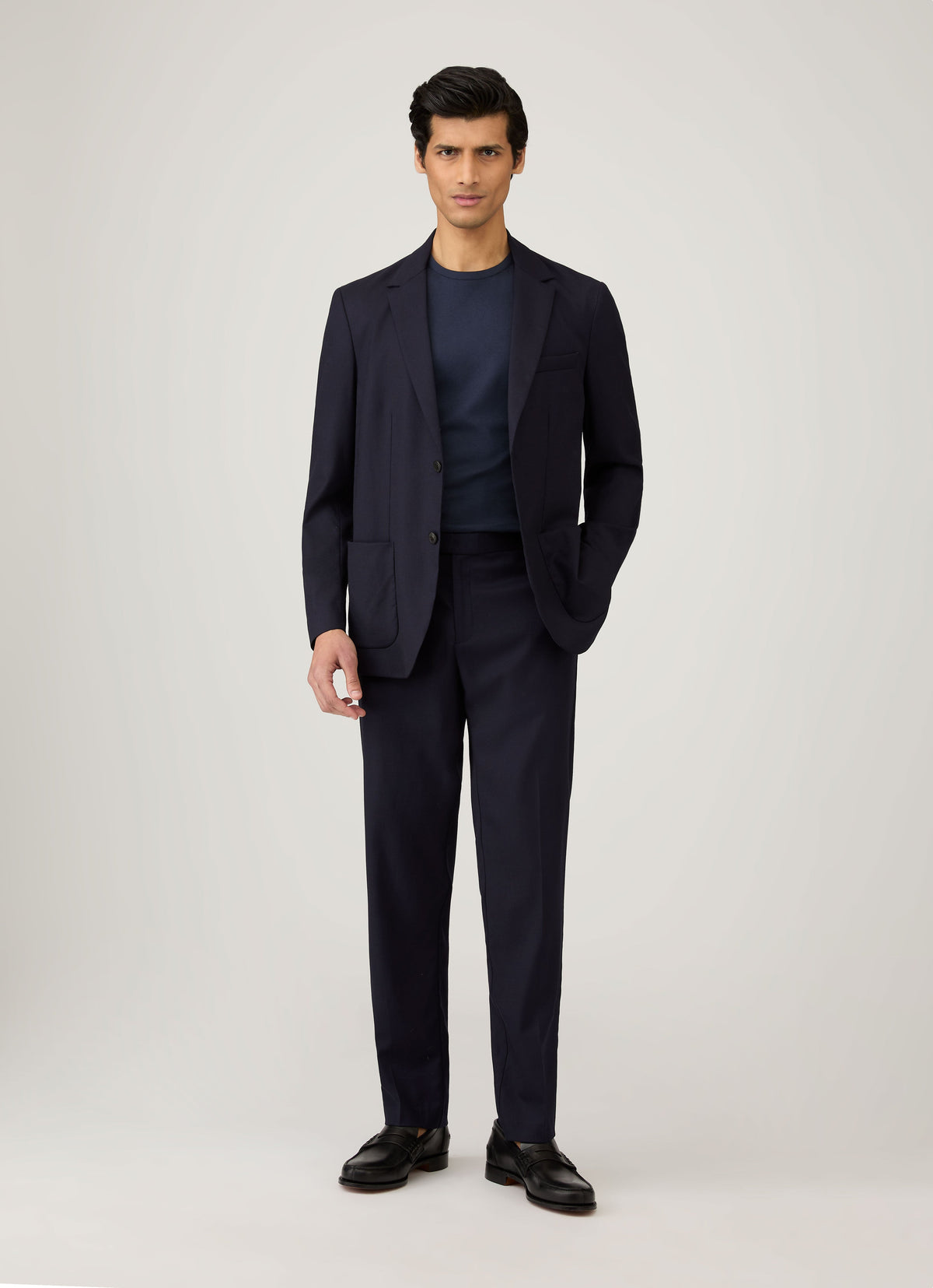 Men's Sea Island Cotton T-shirt in Navy