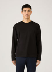 Men's Long Sleeve Riviera Midweight T‑shirt in Black