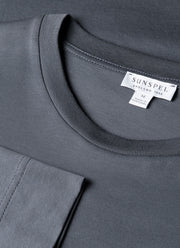 Men's Long Sleeve Riviera Midweight T‑shirt in Slate Blue