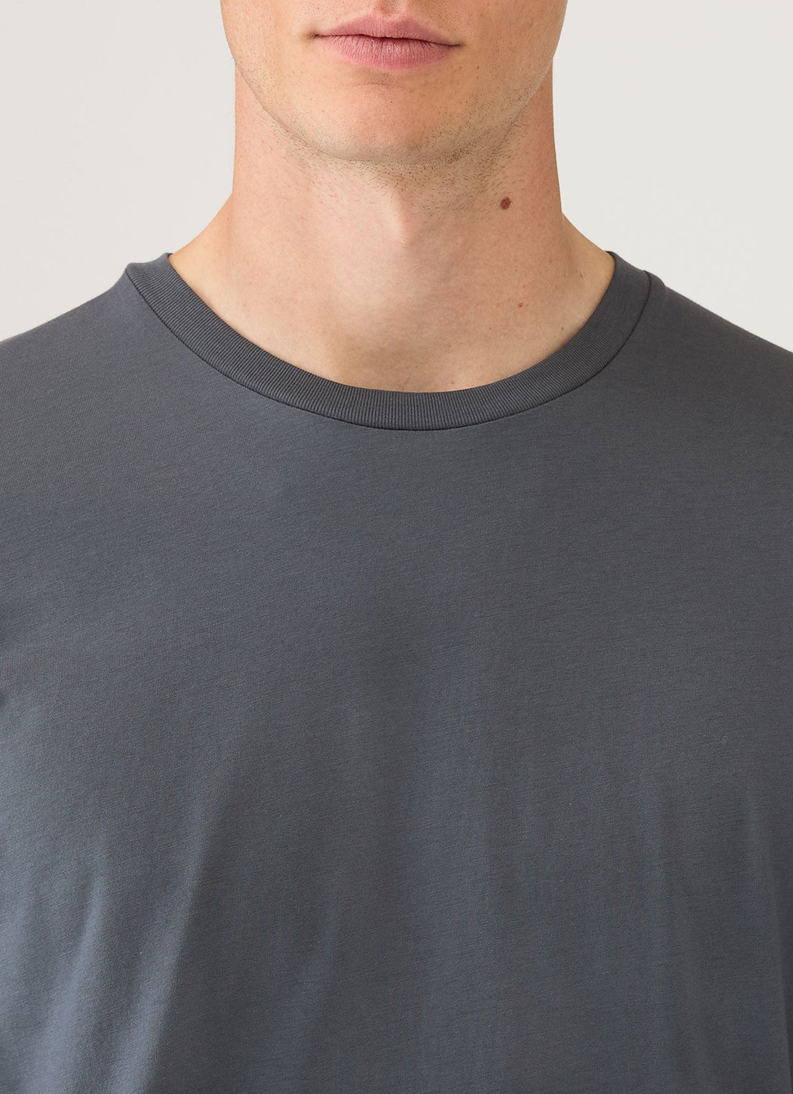 Men's Long Sleeve Riviera Midweight T‑shirt in Slate Blue