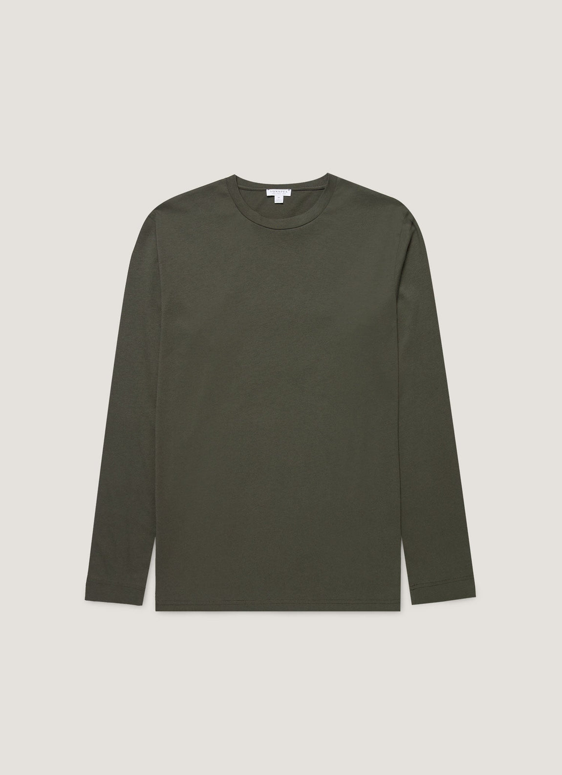 Men's Long Sleeve Riviera Midweight T-shirt in Dark Green