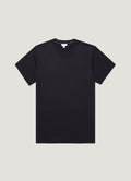 Men's Silk Cotton T-shirt in Black