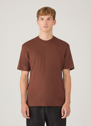 Men's Relaxed Fit Heavyweight T-shirt in Conker Brown