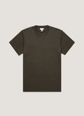 Men's Relaxed Fit Heavyweight T-shirt in Dark Green