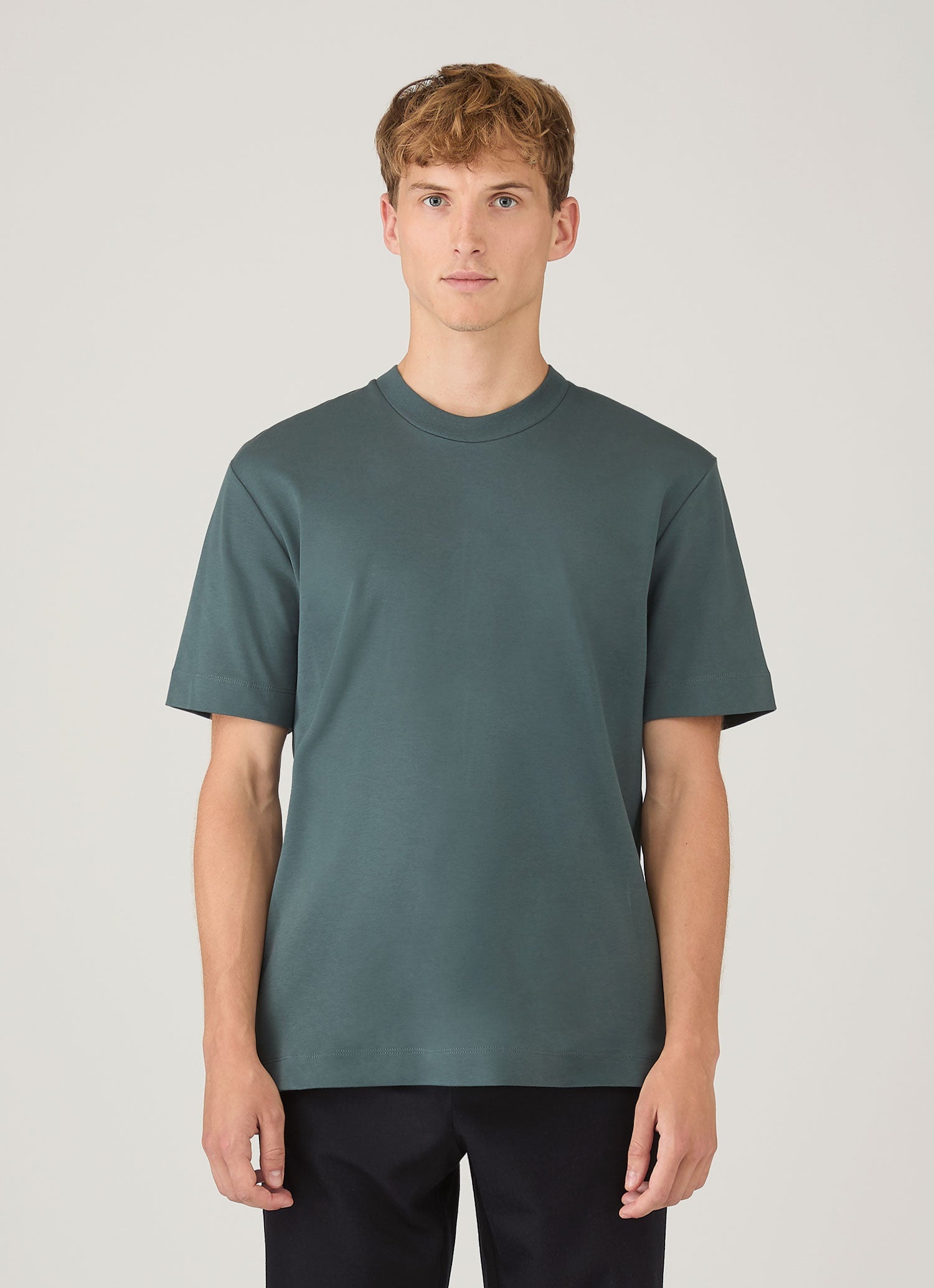 Men's Relaxed Fit Heavyweight T-shirt in Dark Petrol