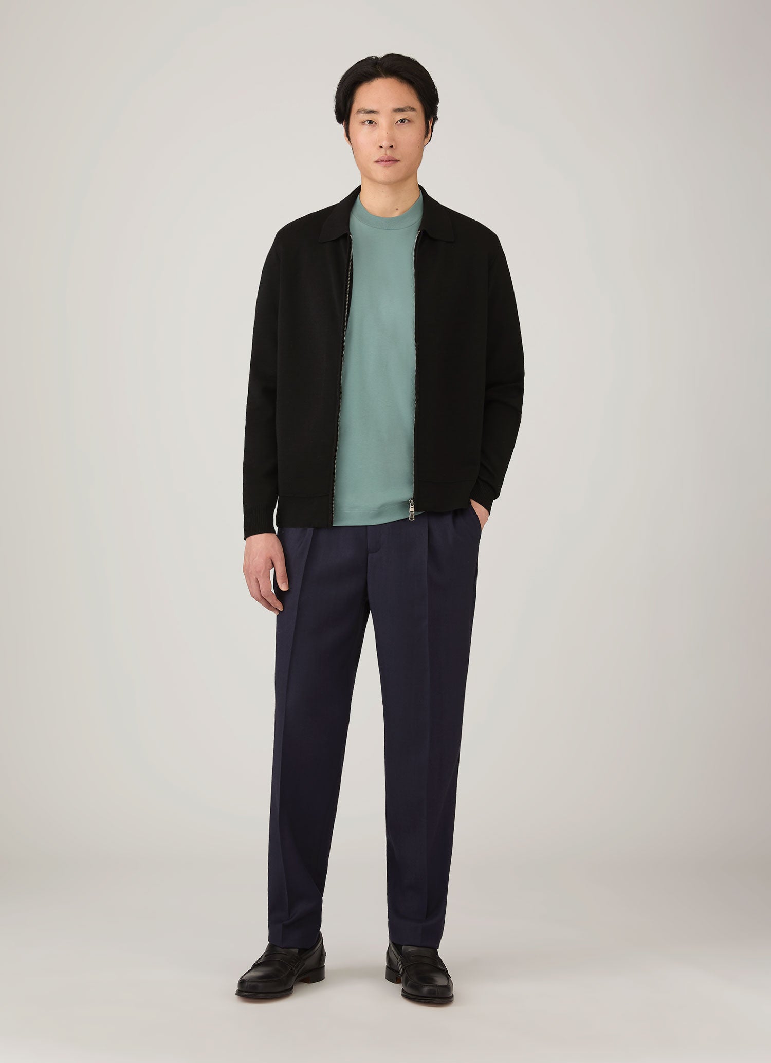 Men's Relaxed Fit Heavyweight T-shirt in Steel Green