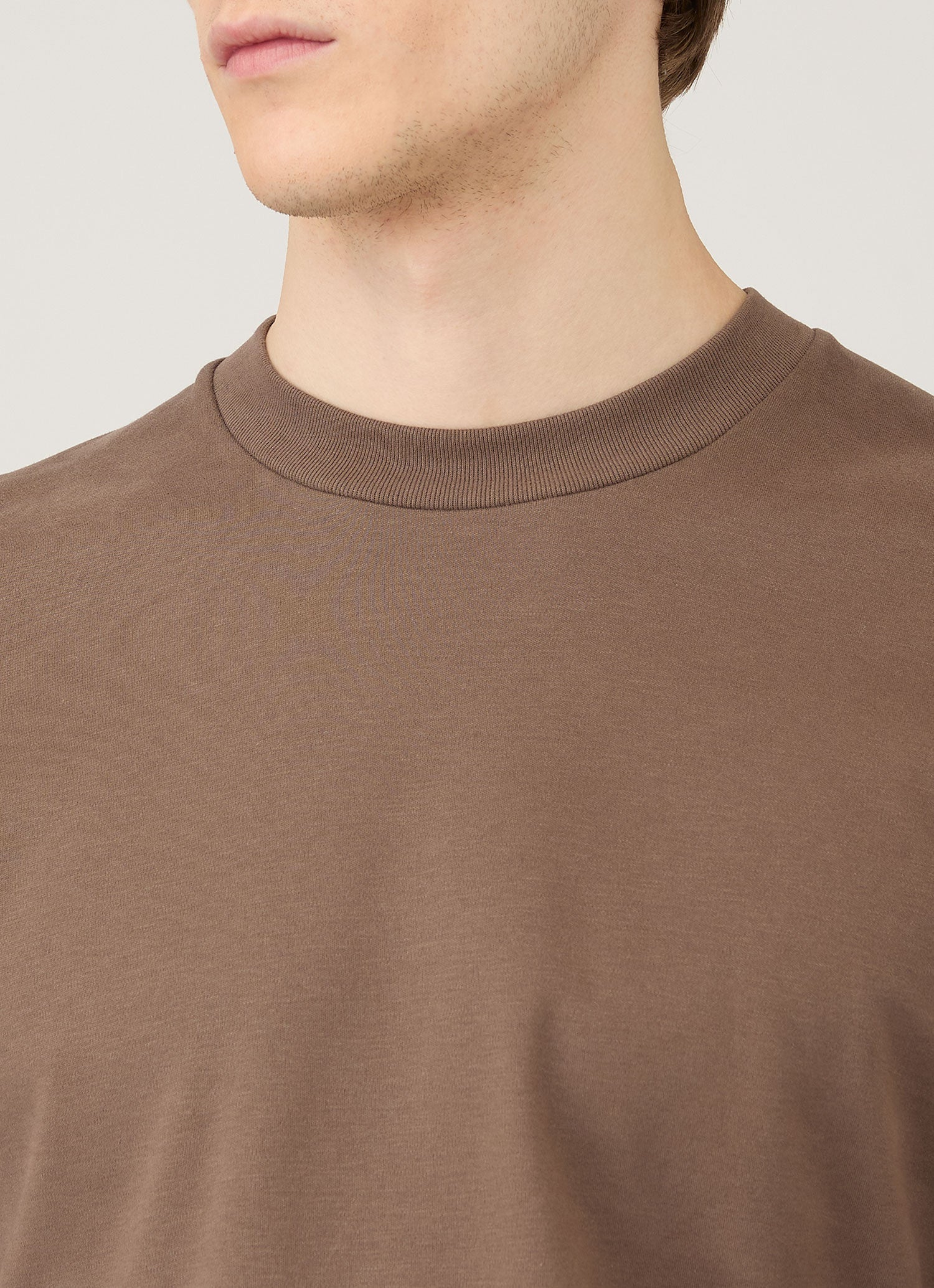 Men's Long Sleeve Heavyweight T-shirt in Bark