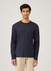 Men's Long Sleeve Heavyweight T-shirt in Navy