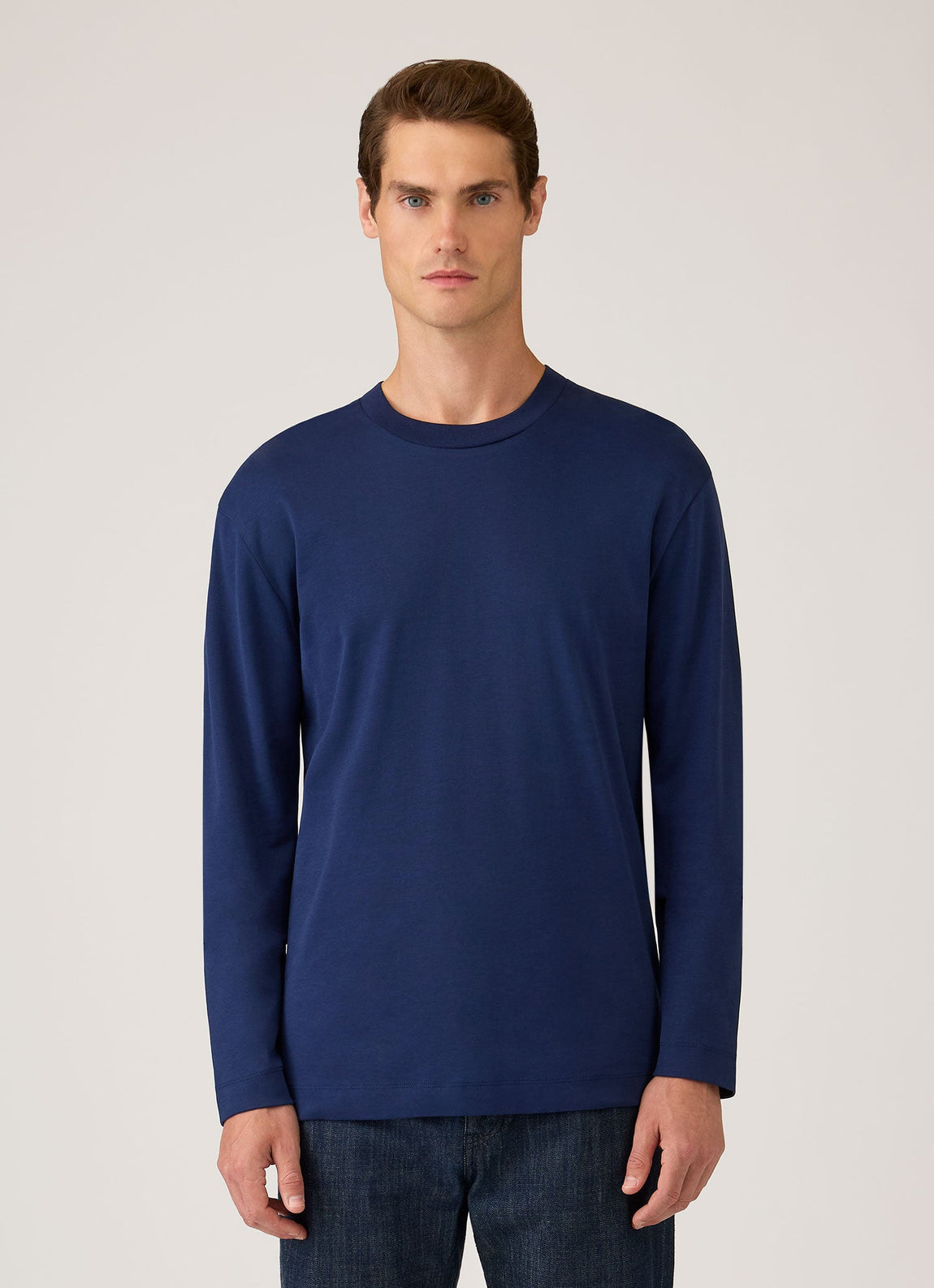 Men's Long Sleeve Heavyweight T-shirt in Inkwell